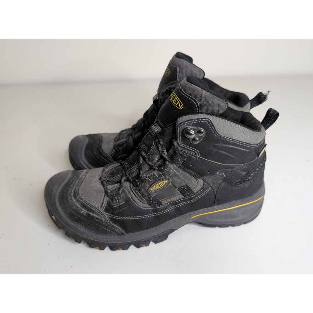 KEEN Portland Oregon Hiking Work Boots Men's 9.5 Gray Black KeenDry Waterproof